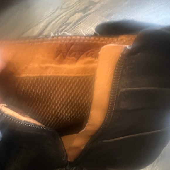 Naya Women’s Black Leather Ankle Boots Bootie with Buckle Details size 9 - Picture 7 of 8